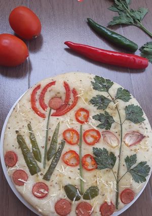 Foto resep Focaccia Garden
