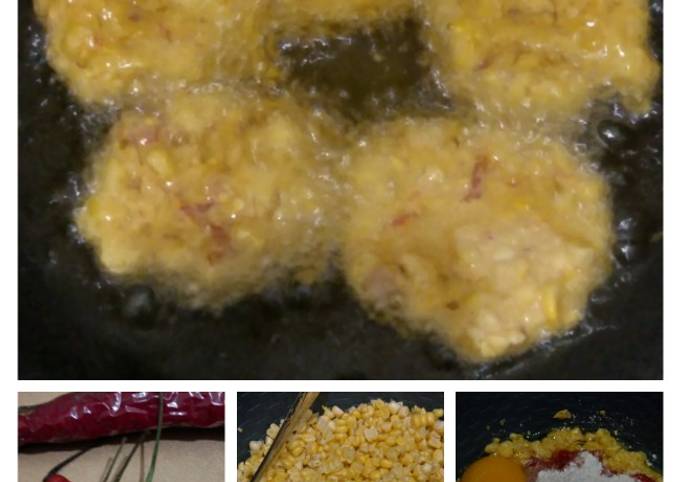 Resep Dadar jagung bumbu minimalis yang Enak