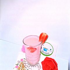 A picture of Strawberry milkshake.