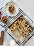 (Sourdough Discard) Cinnamon Rolls - Tanpa Telur, Tanpa Mixer