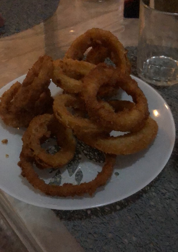Una foto de Aros de cebolla