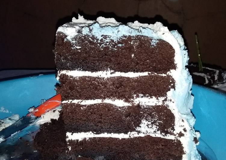 Brownies birthday cake