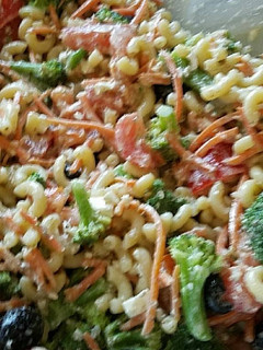 A picture of Pasta salad.