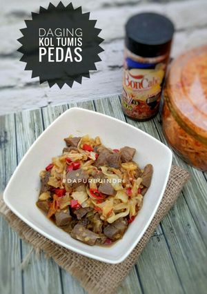 Foto resep Daging Kol Tumis Pedas