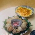 Cà bát luộc chấm mắm tôm