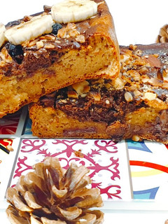 Une photo de Banana bread de chocolat healthy
