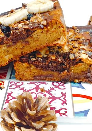 Une photo de Banana bread de chocolat healthy