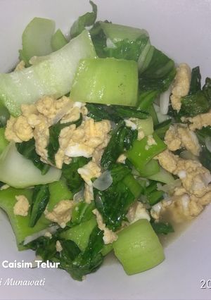 Foto resep 23. Oseng Caisim Telur#BikinRamadhanBerkesan