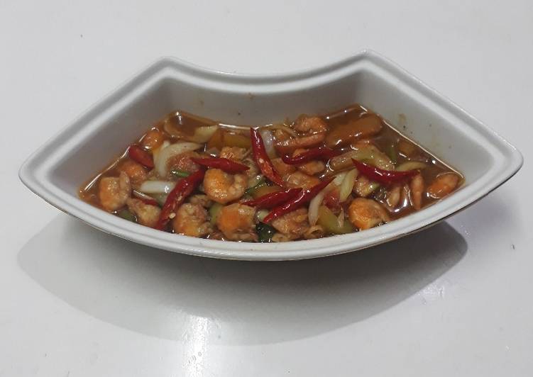 Resep Udang saus tiram Jadi, Lezat Sekali