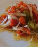 Pipirrana. Ensalada de pimientos