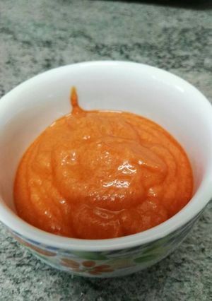 Una foto de Salsa de pimiento y atún