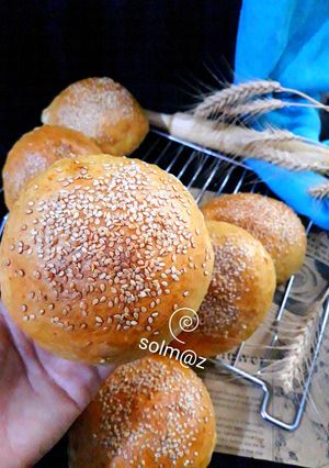 عکسی از دستور نان مینی برگر solm@z
