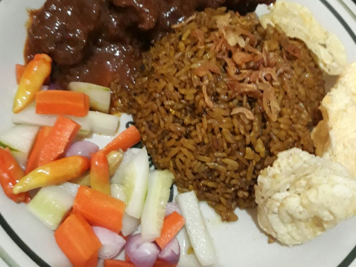 Resep: Nasi goreng kambing simple enak Rumahan