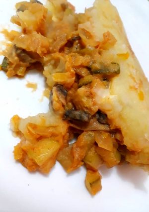 Una foto de Pastel de papas y verdura