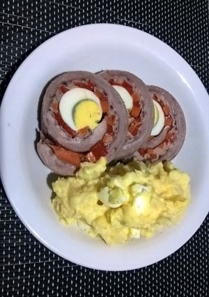 Una foto de Matambre de carne relleno!
