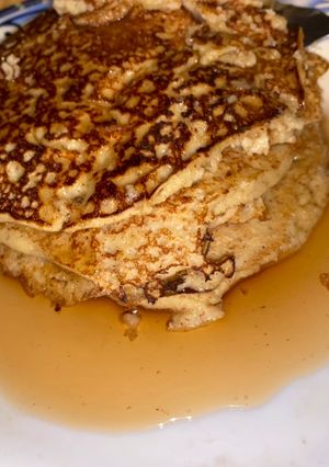 Una foto de Pancake de avena integral