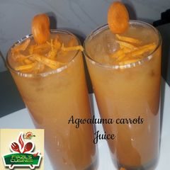 A picture of Yadda zakiyi juice na agwaluma da carrot.