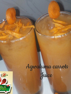 A picture of Yadda zakiyi juice na agwaluma da carrot.