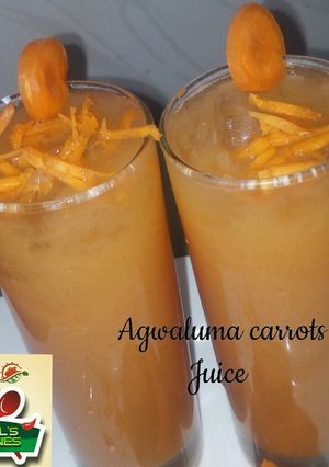 A picture of Yadda zakiyi juice na agwaluma da carrot.