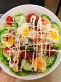 Shrimp and Egg Salad for Lunch