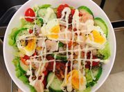 A picture of cherry tomatoes salad