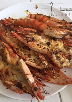 Foto resep Udang bago / udang besar bakar