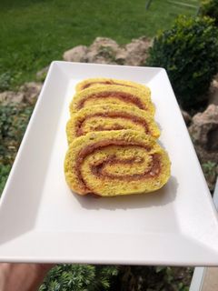 🍒Fitt piskótatekercs🍑 recept fotója