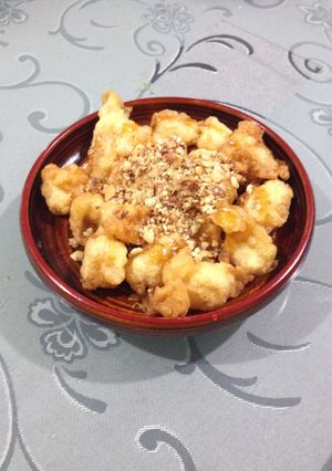 รูปของ ขนมเข่งชุบไข่โรยถั่ว
