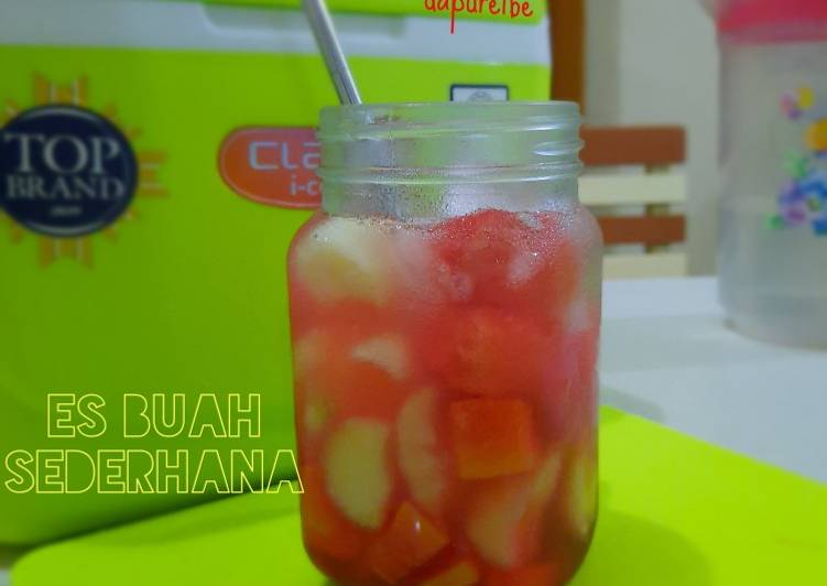 Resep Es Buah Sederhana 🍹🍹 #dapurelbeweek8, Bikin Ngiler