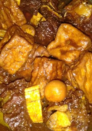 Foto resep Semur Tulang Iga, Tahu, dan Telor Puyuh Simpel