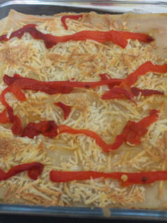 Una foto de Lasaña de coliflores y surimi