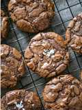 Fudgy Brownie Cookies with Crackly Tops