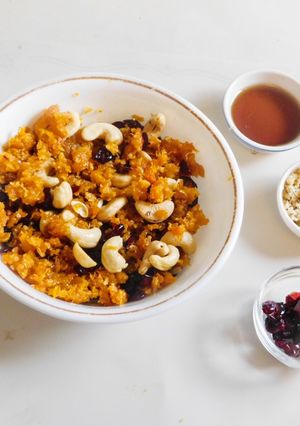 A picture of Butternut Squash Halwa.