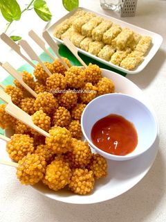 Foto resep Satai Crispy Bubble Crumb Chicken Nugget