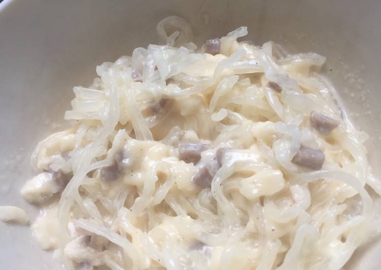 Resep Shiratake Carbonara untuk DEBM yang Lezat