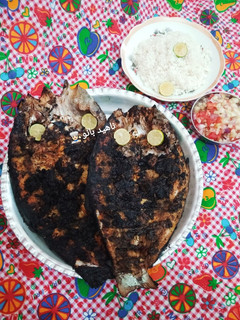 عکسی از دستور ماهی کبابی قزل الا 🐟 smoked fish
