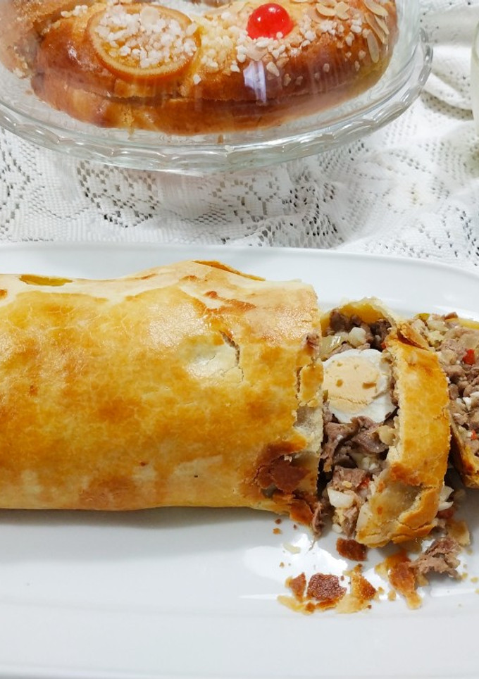 Una foto de Pastel de carne en masa quebrada