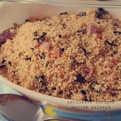 A picture of Dambun cous cous.