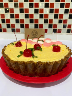 Foto resep Layered Cherry Tart - NO Bake