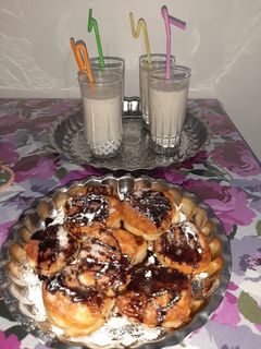 عکسی از دستور شیر موز خانگی با پیراشکی خانگی