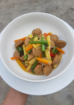 Foto resep Tumis bakso sayur