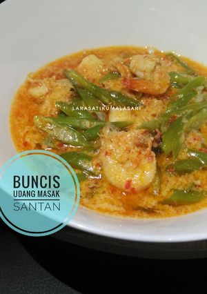 Foto resep Buncis Udang Masak Santan #BikinRamadanBerkesan