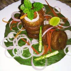 A picture of Banana tikkis.