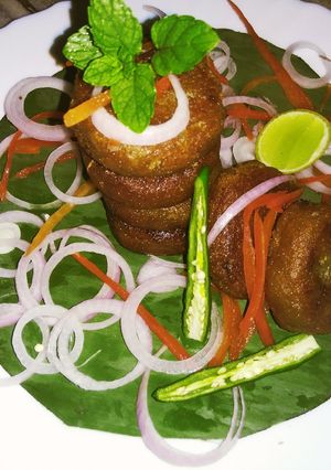 A picture of Banana tikkis.