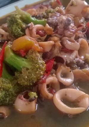 Foto resep Oseng Cumi Saus Tiram