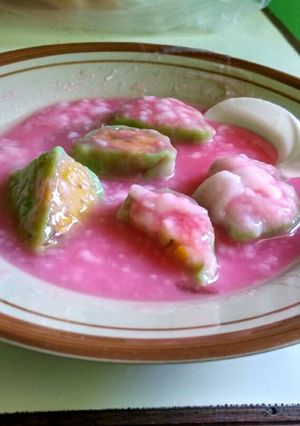 Foto resep Es pisang ijo