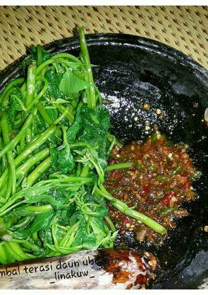 Foto resep Sambal Terasi Daun Ubi