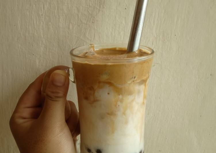 21. Dalgona Coffee with Boba