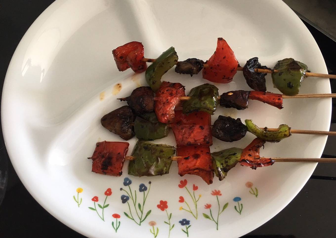 Grilled vegetable skewers