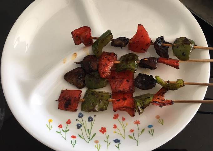 Recipe of Any-night-of-the-week Grilled vegetable skewers